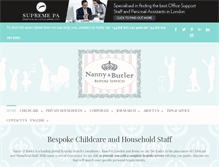 Tablet Screenshot of nannybutler.com